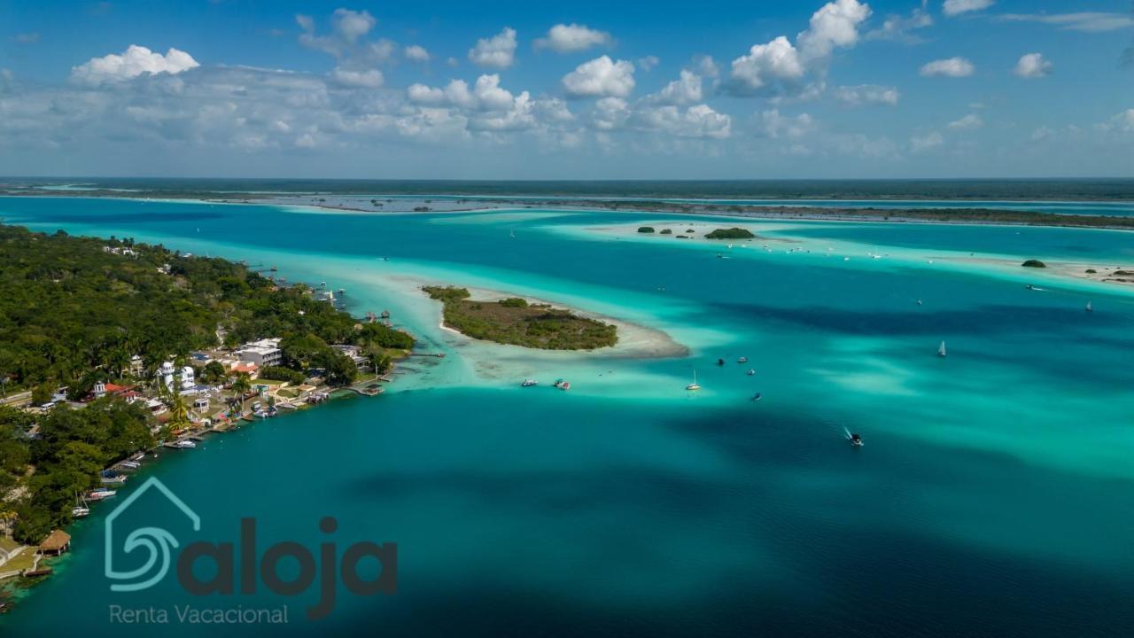Villa Xtohil With Private Access To The Magic 7 Colors Lagoon บากาลาร์ ภายนอก รูปภาพ