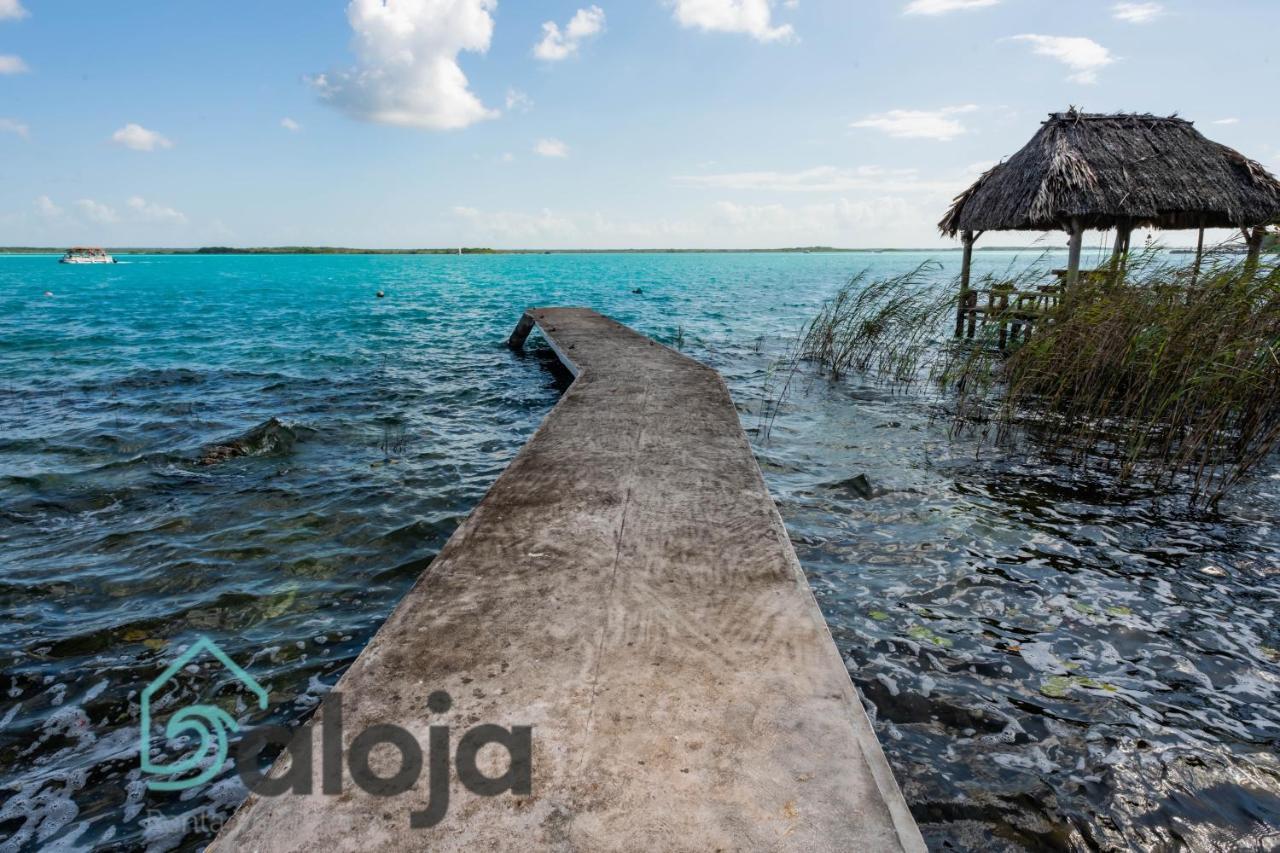 Villa Xtohil With Private Access To The Magic 7 Colors Lagoon บากาลาร์ ภายนอก รูปภาพ