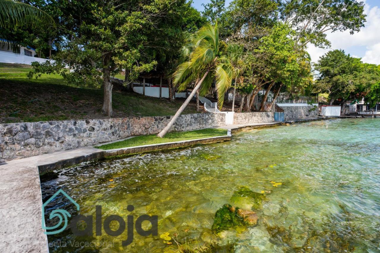 Villa Xtohil With Private Access To The Magic 7 Colors Lagoon บากาลาร์ ภายนอก รูปภาพ