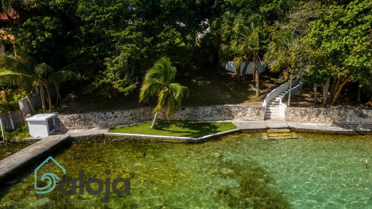 Villa Xtohil With Private Access To The Magic 7 Colors Lagoon บากาลาร์ ภายนอก รูปภาพ