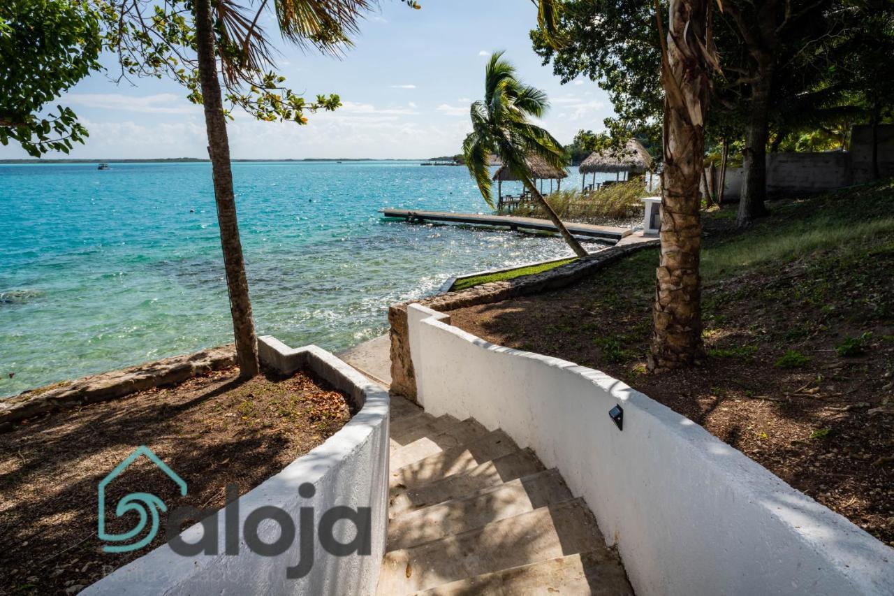 Villa Xtohil With Private Access To The Magic 7 Colors Lagoon บากาลาร์ ภายนอก รูปภาพ