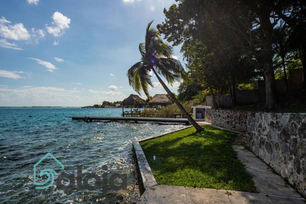 Villa Xtohil With Private Access To The Magic 7 Colors Lagoon บากาลาร์ ภายนอก รูปภาพ