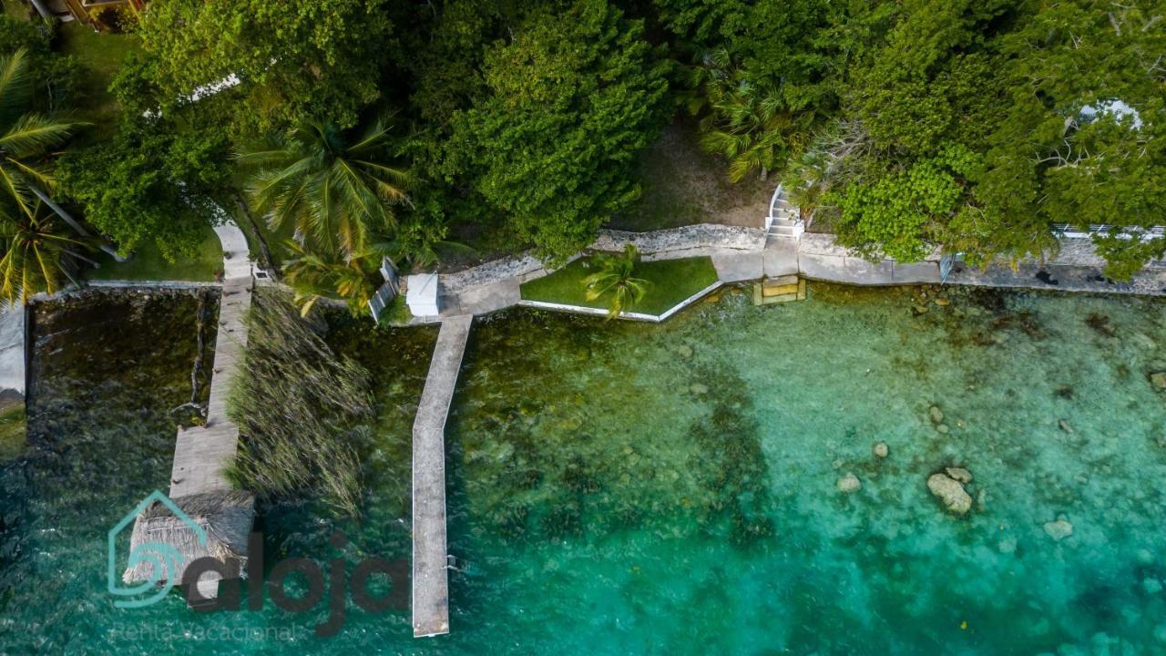 Villa Xtohil With Private Access To The Magic 7 Colors Lagoon บากาลาร์ ภายนอก รูปภาพ