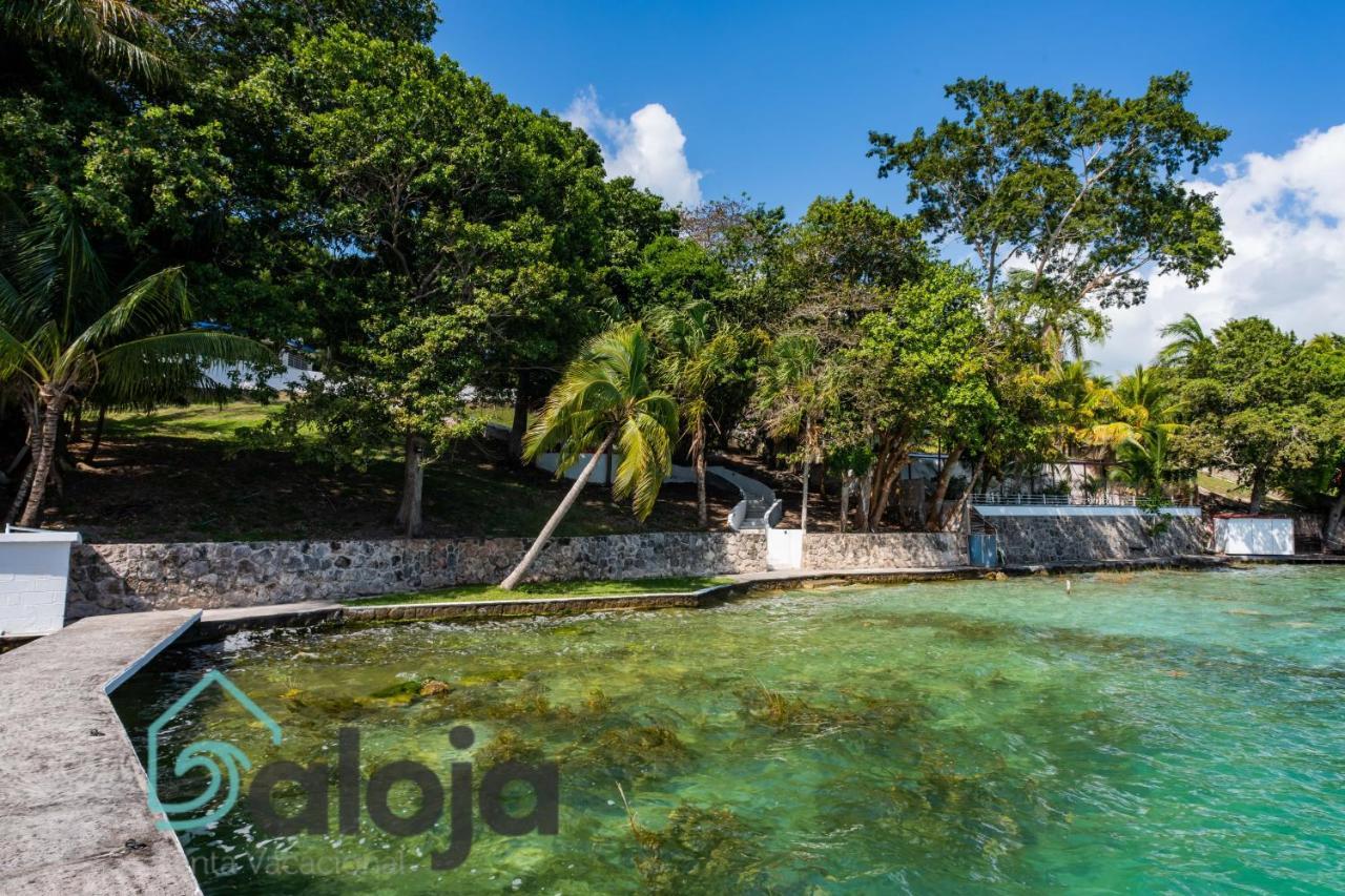 Villa Xtohil With Private Access To The Magic 7 Colors Lagoon บากาลาร์ ภายนอก รูปภาพ