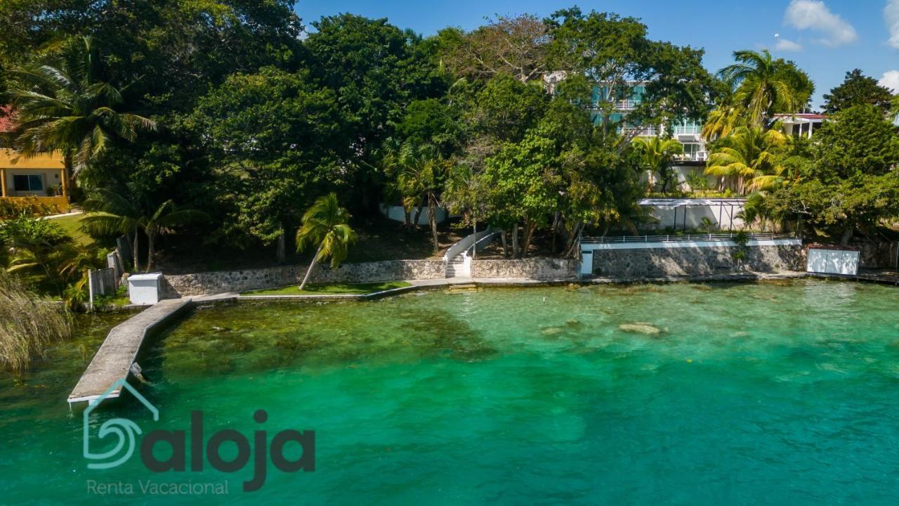 Villa Xtohil With Private Access To The Magic 7 Colors Lagoon บากาลาร์ ภายนอก รูปภาพ